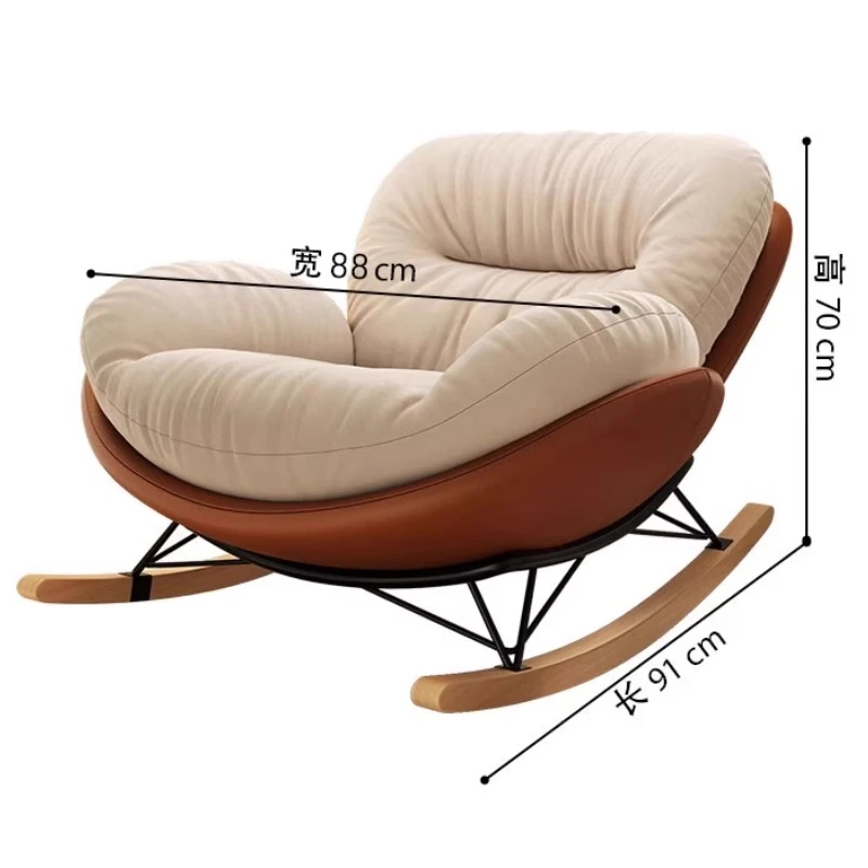 Pads Design Chairs Living Room Modern Footrest Single Back Support Chairs Comfy Rocking Muebles Para El Hogar Home Accessories