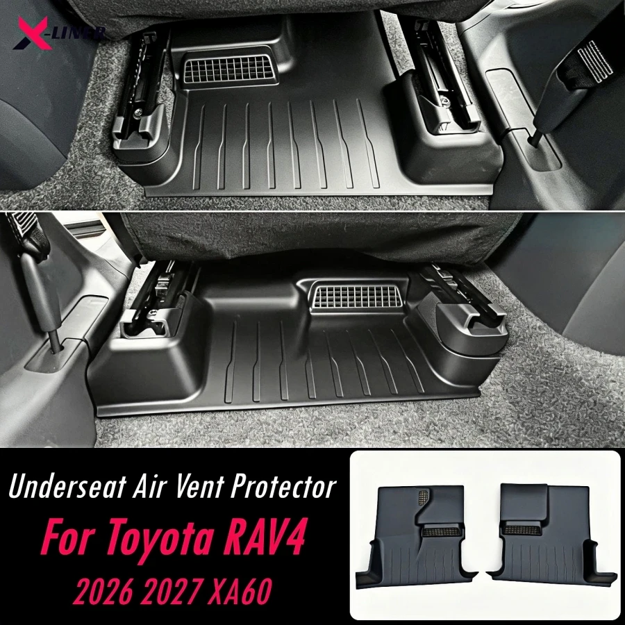 For Toyota RAV4 2026 2027 XA60 Underseat Air Vent Cover Grille Protector Rav4 Air Vent Fully Cover Pad Integrated Design Protect