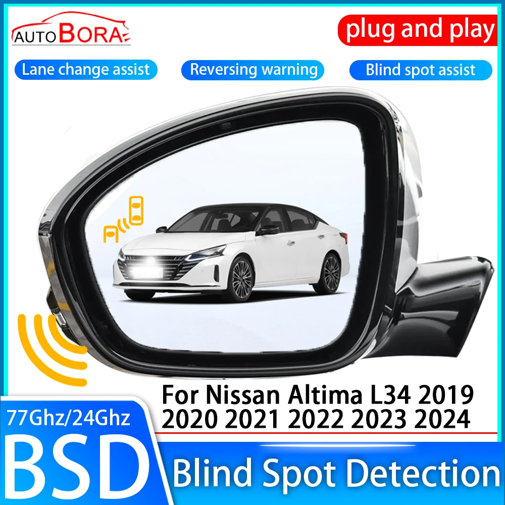 ZhuCamX Car Blind Spot Detection System BSD BSA BSM Sensor Drive Rear Mirror Monitoring for Nissan Altima L34 2019~2024