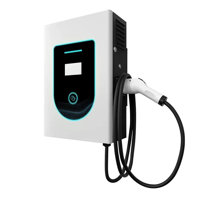 7KW Wall Mounted DC EV Charging Station 220V 9 Pin Fast Charger For New Energy Cars Home And Commercial Use IP54 Waterproof