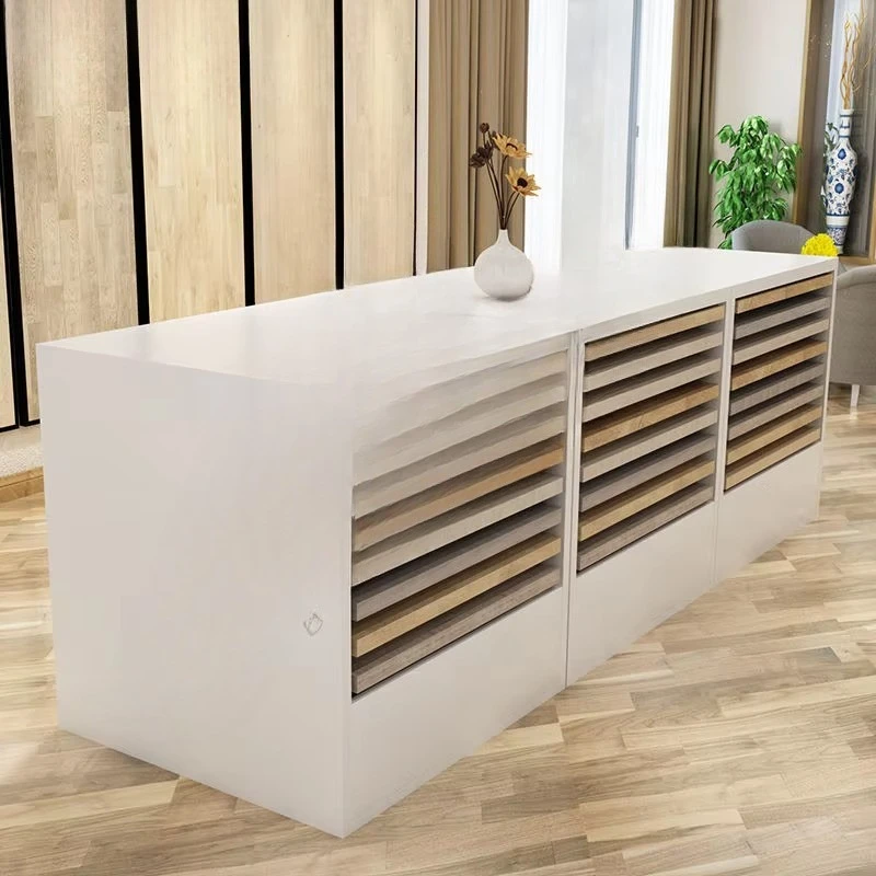 &c Factory Custom Size Modern Portable 2mm Pull-Out Sliding Metal Ceramic Tile Wood Flooring Combination Display Cabinet Drawer