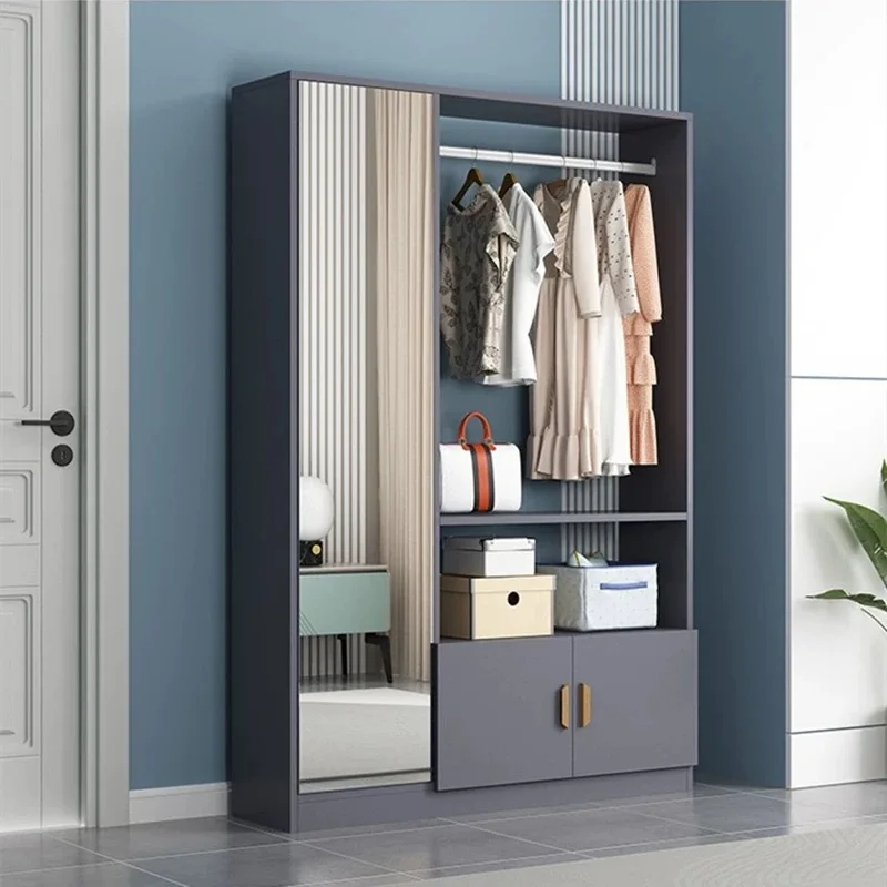 −x Hotel Bedroom Set Storage Cabinet Wardrobe Sliding Door Storage Cabinet Small Closet&