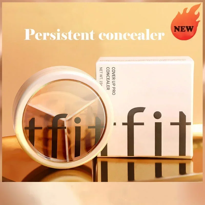 Tfit 3-color Concealer Palette Moisturizing Cover Dark Circles and Acne Marks Contouring Cream Shadow Original Pretty Makeup