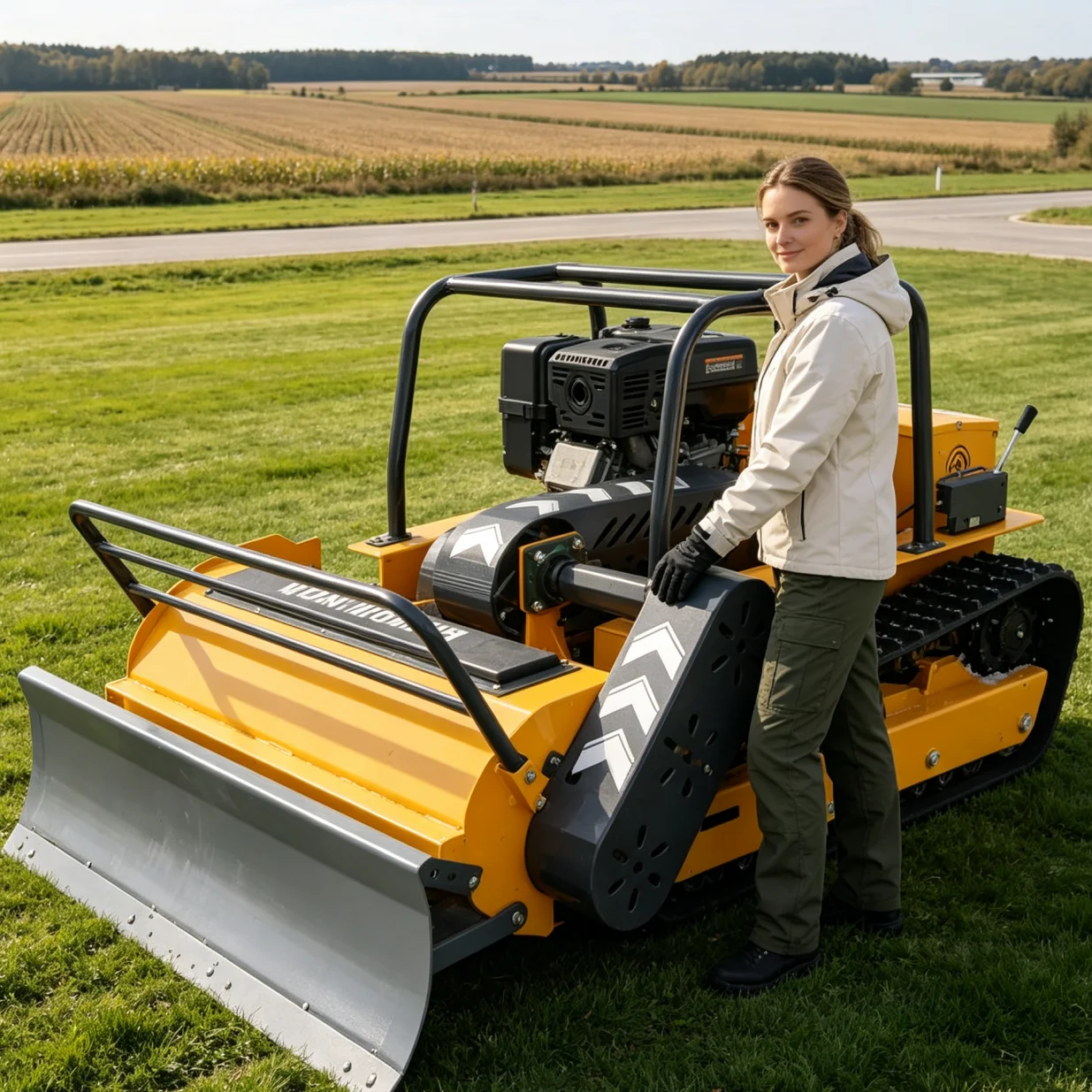 Customized  lawn mowers  Control Fully Automatic Lawn Mower With Multiple Adjustable Settings For Home And Farm flail mower