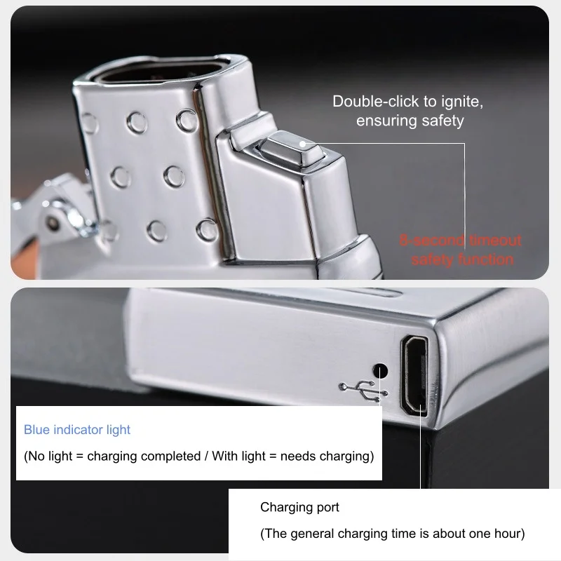 2026 Lighter Insert Compatible with Zorro Lighters Accessories: Gas/Arc Options Stainless Steel Insert Lighters Smoking Gifts