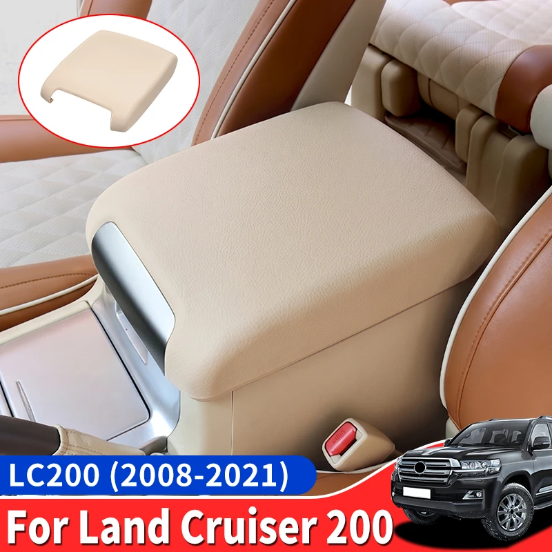 For 2008-2021 Toyota Land Cruiser LC200 200 Center Console Armrest Box Cover Non Slip Dust Proof Protection Interior Accessories
