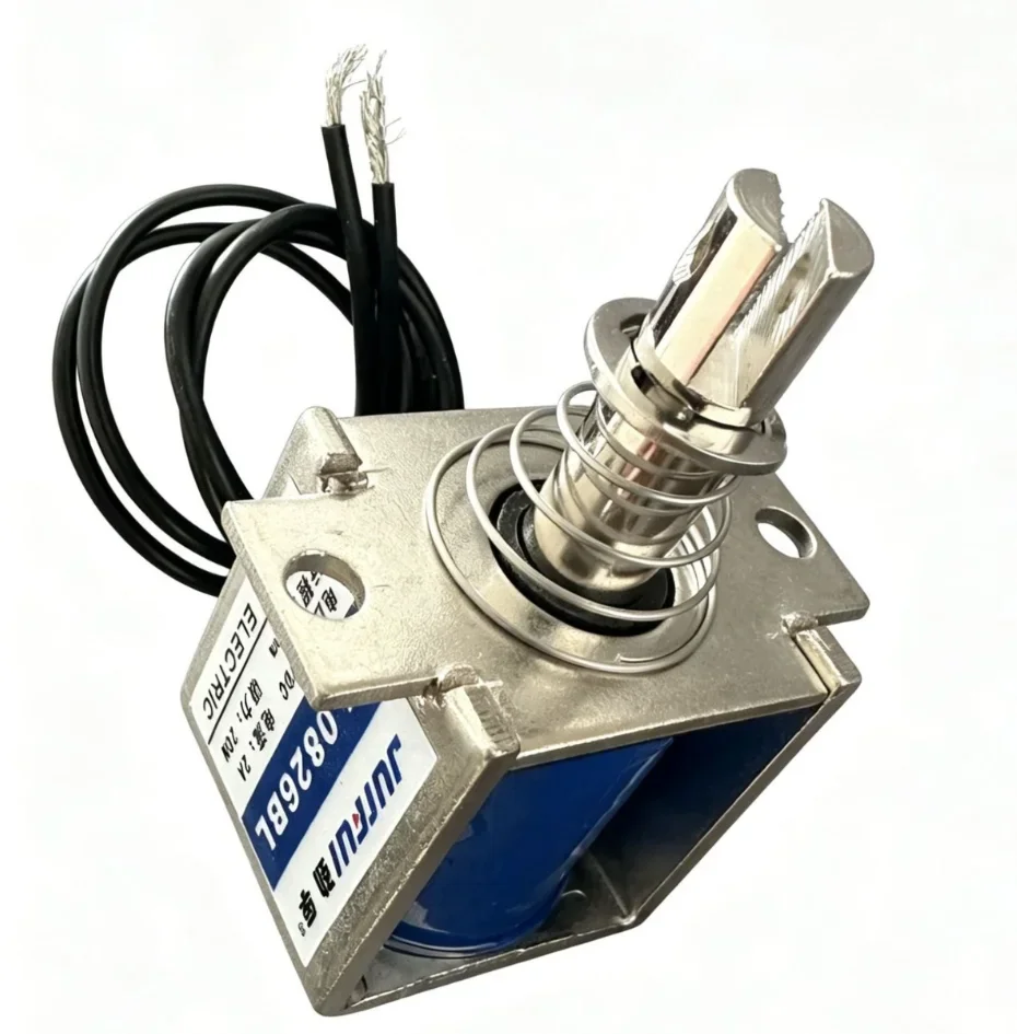 JF-0826BL DC Electromagnet Frame Push-Pull Through-Type Magnetic Circuit Breaker 6V 12V 24V Voltage Level Industrial Control Com