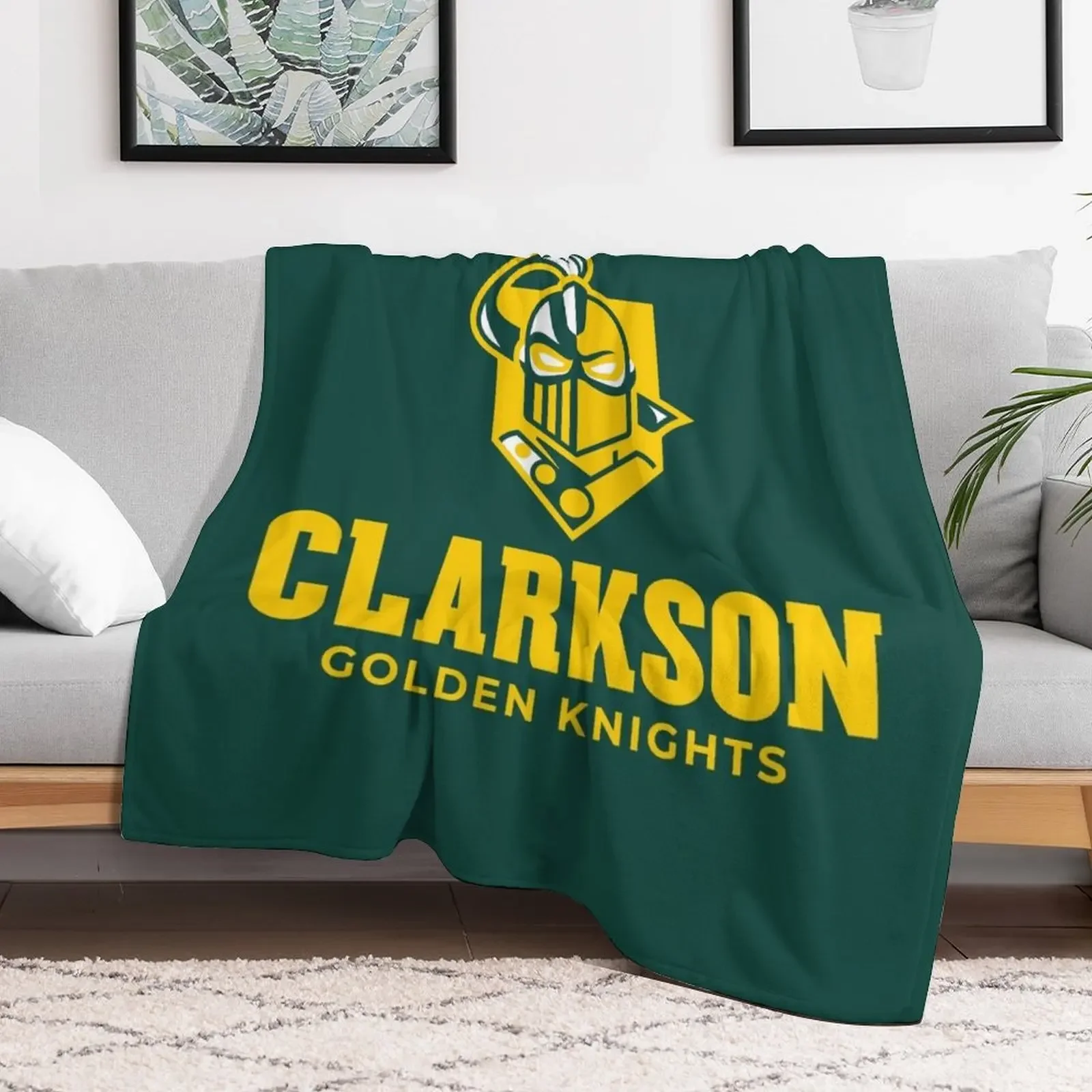 Clarkson Golden Knights Throw Blanket Machine Washable Soft Warm Blanket