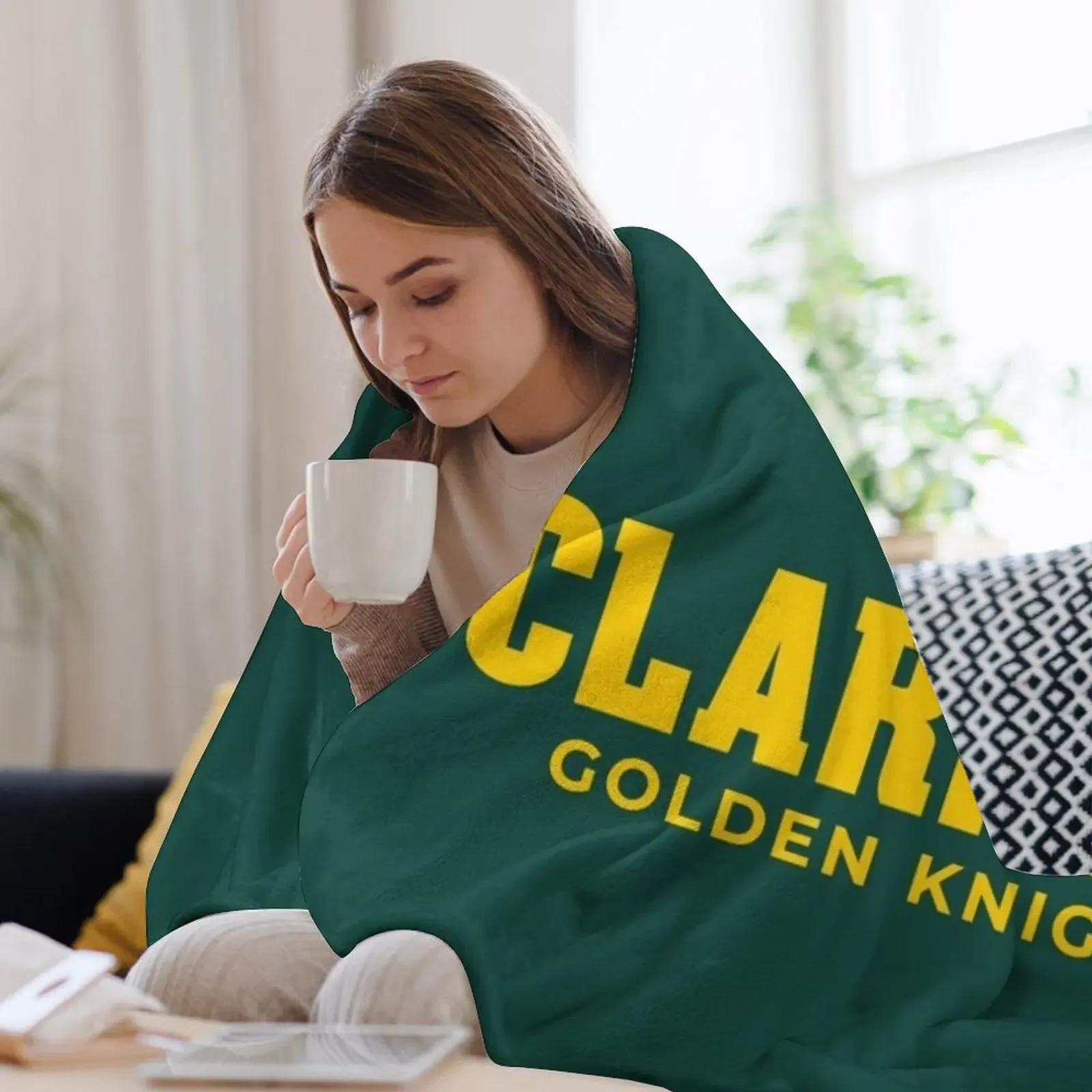 Clarkson Golden Knights Throw Blanket Machine Washable Soft Warm Blanket