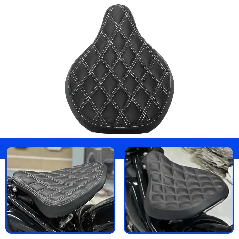 1 Pc High Quality Motorcycle Classic Design Seat Fits For Triumph Bonneville Bobber 2017-2025 Black Models 2018-2020 Black White