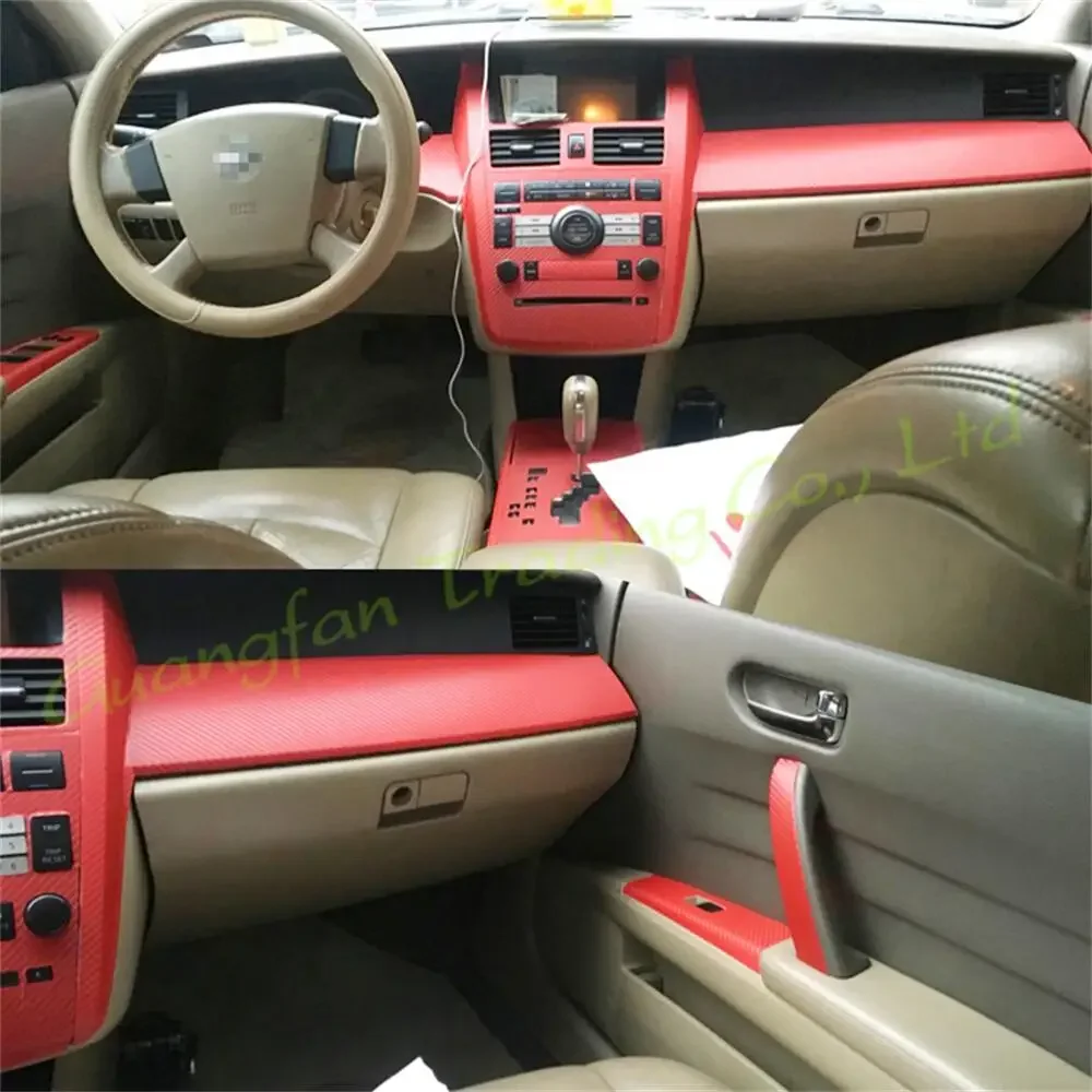 For Nissan Teana J31 2004-2007 Interior Central Control Panel Door Handle 3D 5D Carbon Fiber Car Stickers Decals