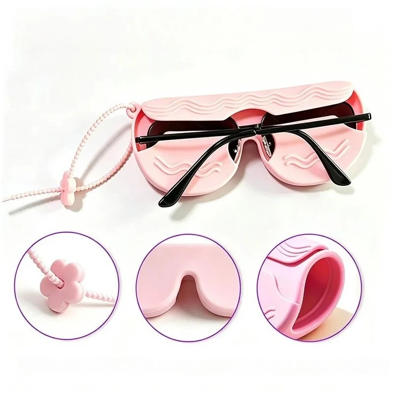 Silicone Eyeglass Case Is Scratch-resistant Shock-proof Pressure-resistant Water-resistant Dust-proof Can Be Washed Reused DIY
