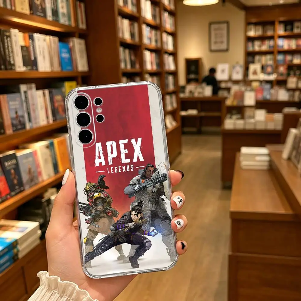 A-Apex Legends-gun-game Transparent phone Case For Samsung S25,24,21,22,21,20,10,S9Ultra,Plus,Fe,Lite