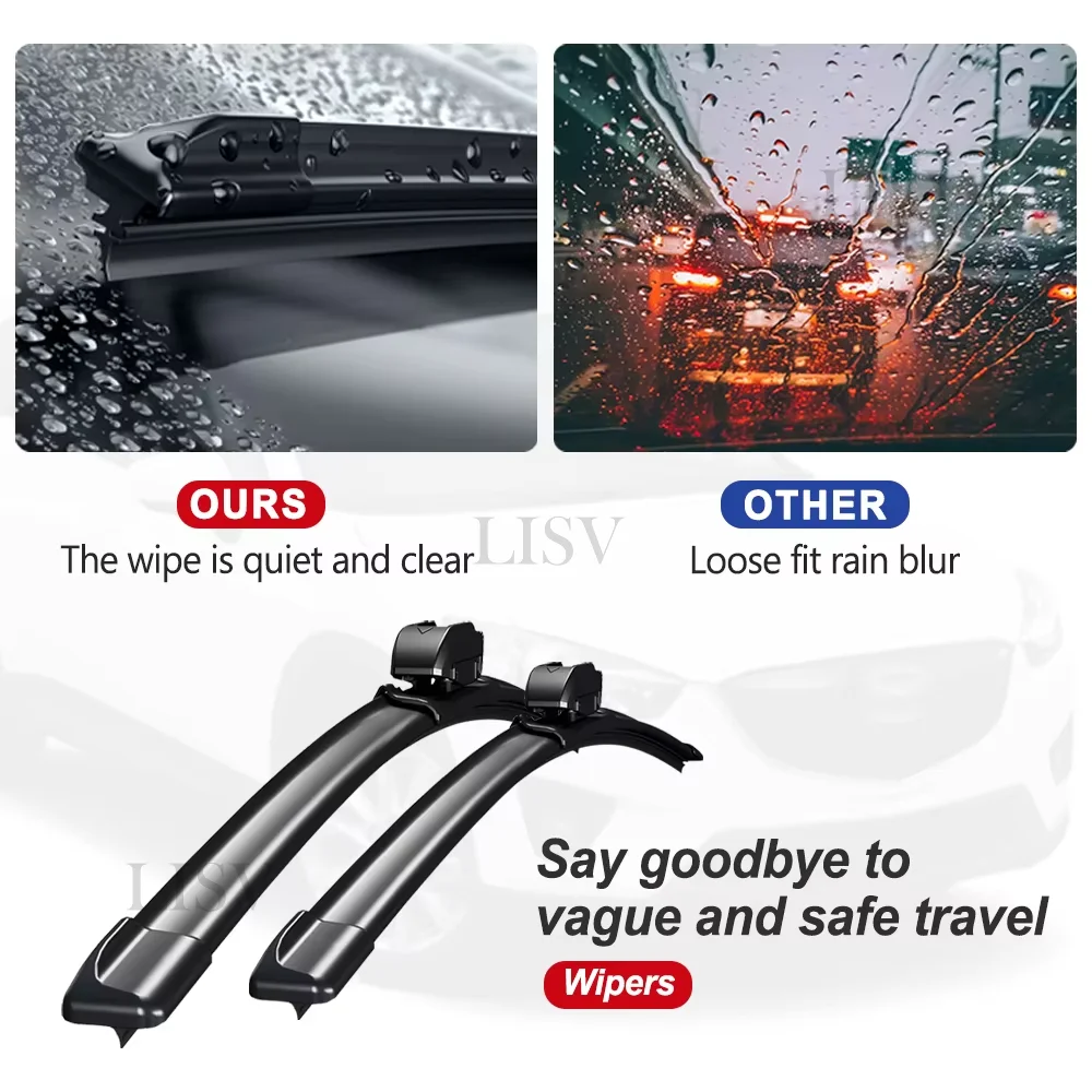 For Lexus RX XU30 RX330 2004-2009 Front Rear Wiper Blades Set Window Brushes Windscreen Car Accessories Cleaners