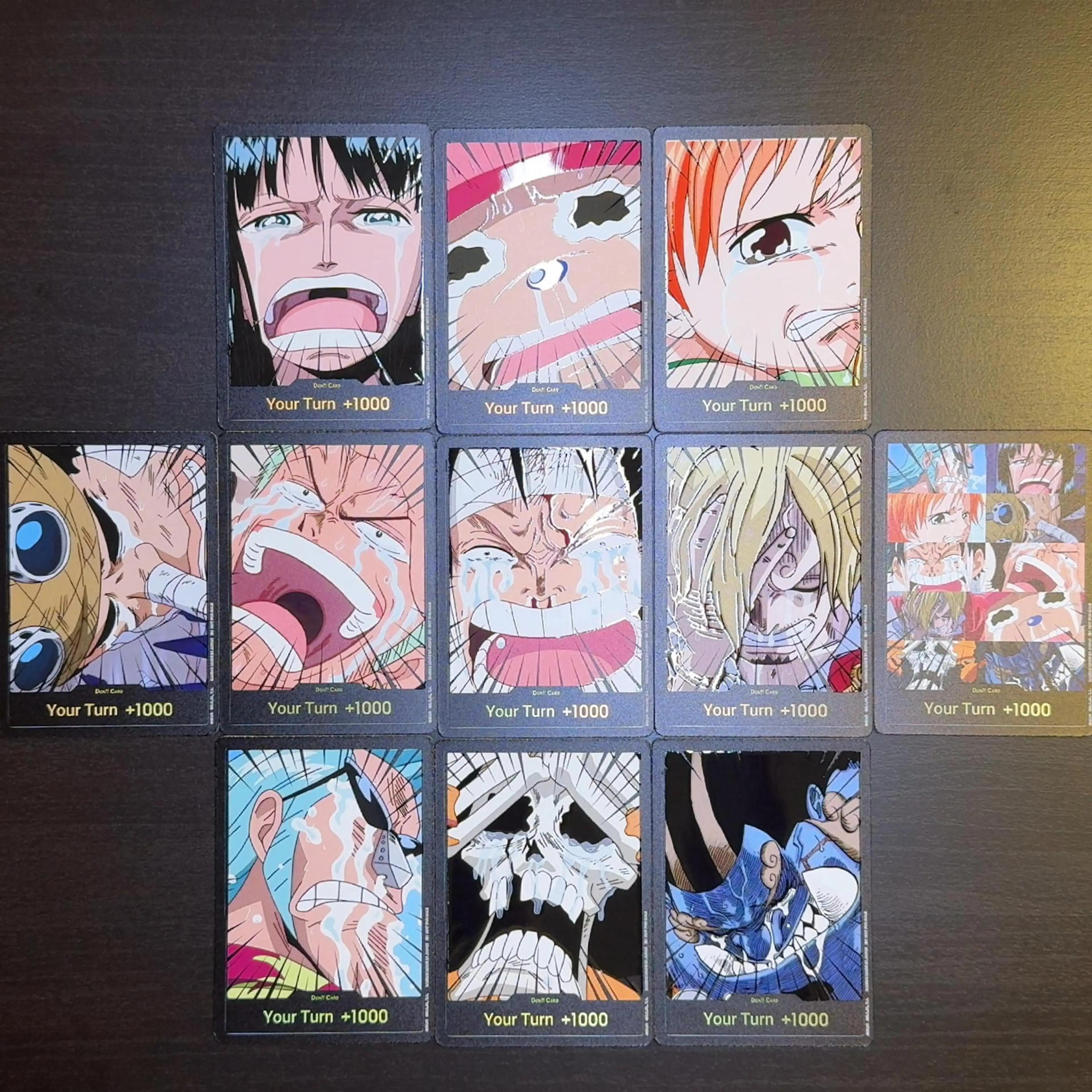 One Piece OPCG English DON Card Emotional Straw Hat Crew Don Card Luffy Zoro Nami Sanji Usopp Chopper Robin Franky Brook Jinbe