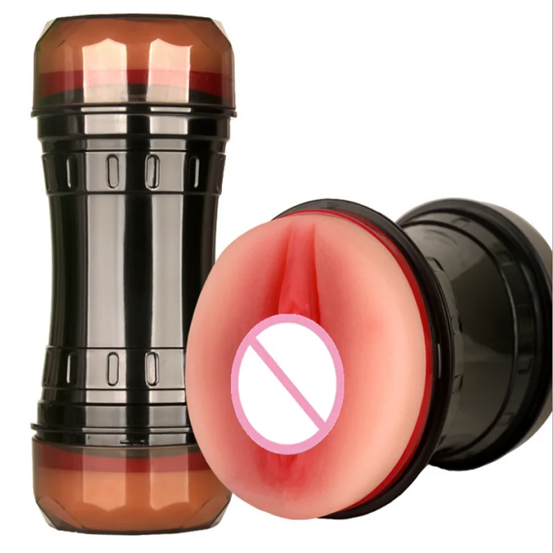 Large Flesh Lifelike Light Vagina And Anus Double Happy Male Masturbation Cup Pocket Pussy Sex Toy For Men, Penis Trainer