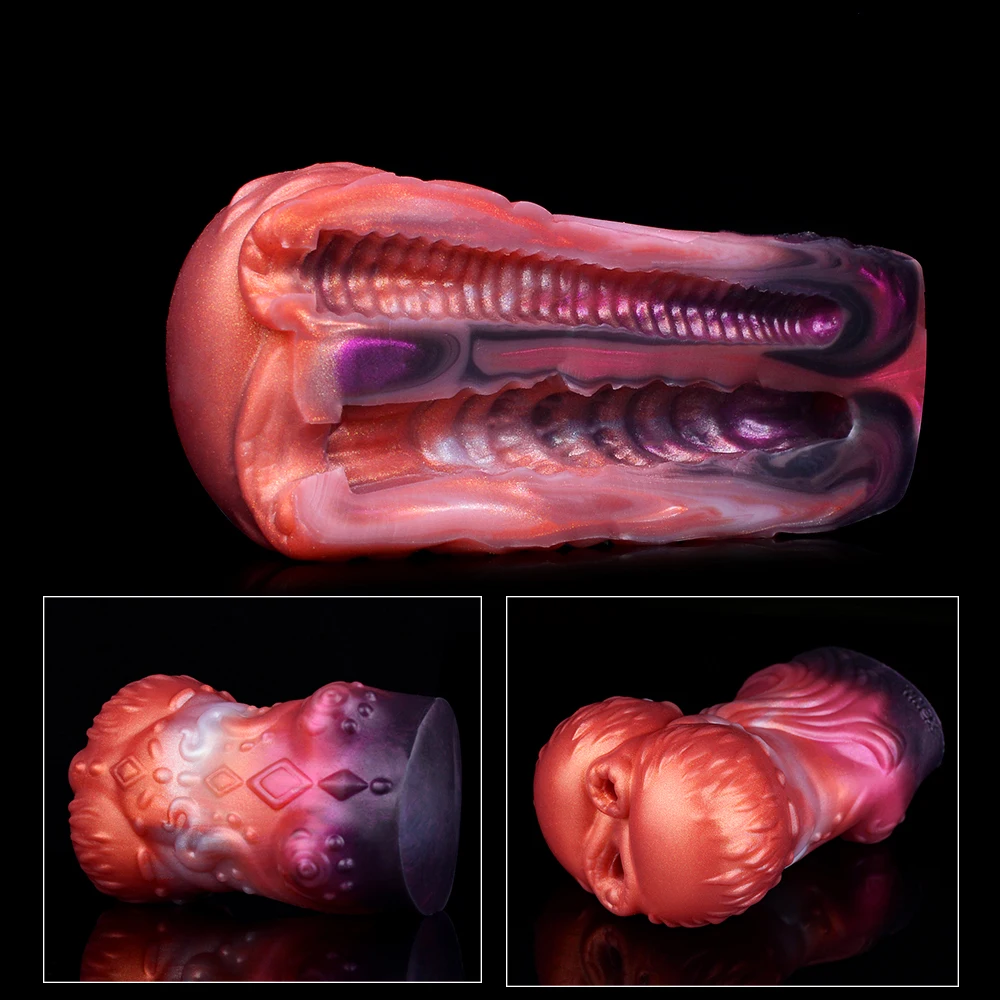 NNSX Fantasy Male Masturbator Soft Silicone Stroker for Men Realistic Textured Pocket Pussy Vagina Penis Training Sex Toys