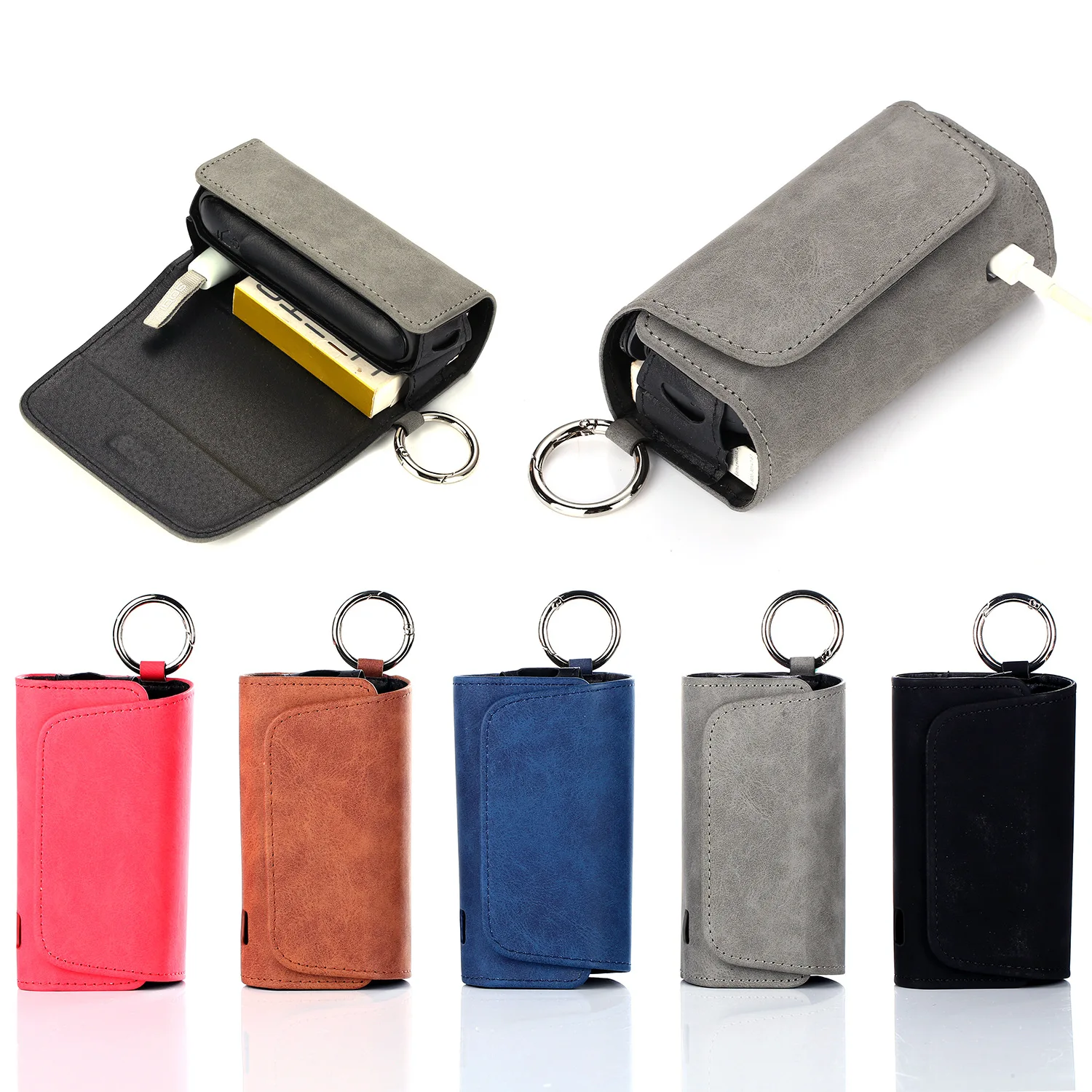 Multifunctional Storage Bag for Iqos Iluma I One Case Retro Leather Cigarette Case for Terea 2in1 Case Cover for Iluma I