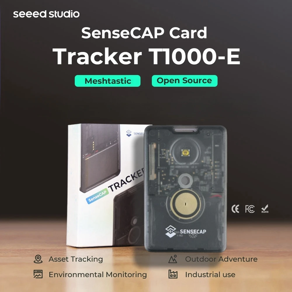 Meshtastic 868mhz Location Tracking MeshCore Lora SenseCAP T1000E Card Tracker 915mhz Antenna GPS NRF52840 IP65,BLE 5.0