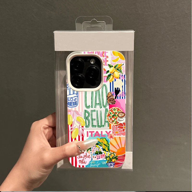 Colorful Pattern Lemon Element Collage Fresh Design Phone Case For Xiaomi Redmi Note 15 14 13 12 Pro Plus 5G 11 10 14C 15C Cover