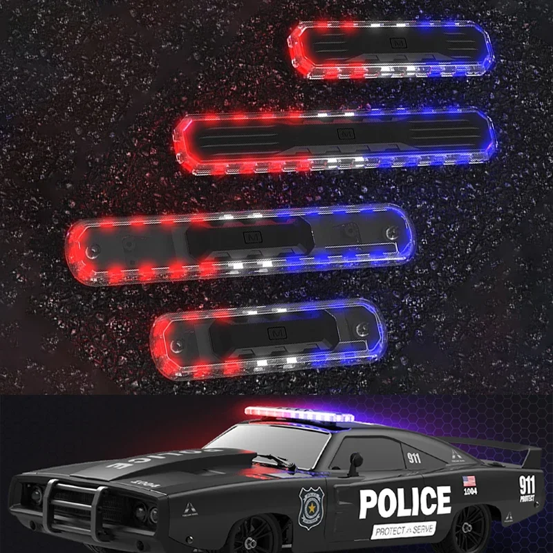 LED Warning Light Engineering Lights for 1/14 Tamiya RC Truck Scania 770S R620 Actros 3363 Volvo 750 MAN TGX LESU Car Diy Parts
