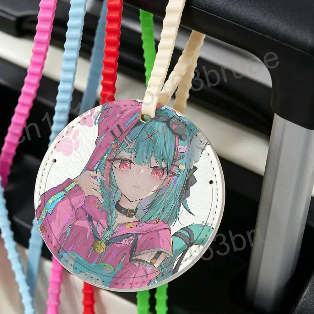 NTE Nanally Neverness to Everness Round Airplane Pattern Luggage Tag Portable Name Address Tag Backpack Pendant Travel Accessory