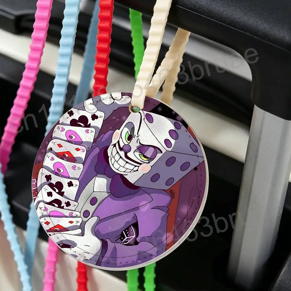 Chef Saltbaker King Dice game Cuphead Antilost Luggage Tag Backpack Pendant Travel Pattern Label  Portable Name Address Plate