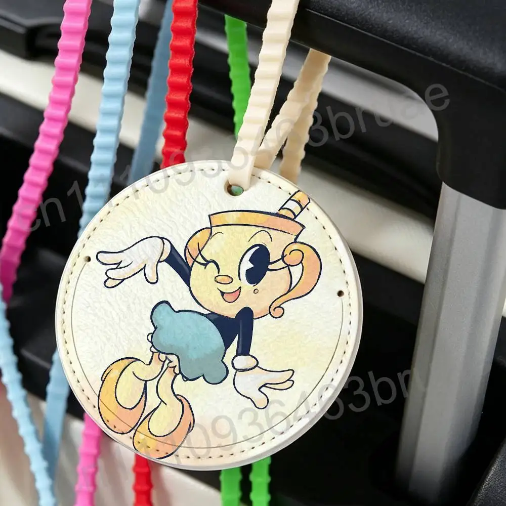 Chef Saltbaker King Dice game Cuphead Antilost Luggage Tag Backpack Pendant Travel Pattern Label  Portable Name Address Plate