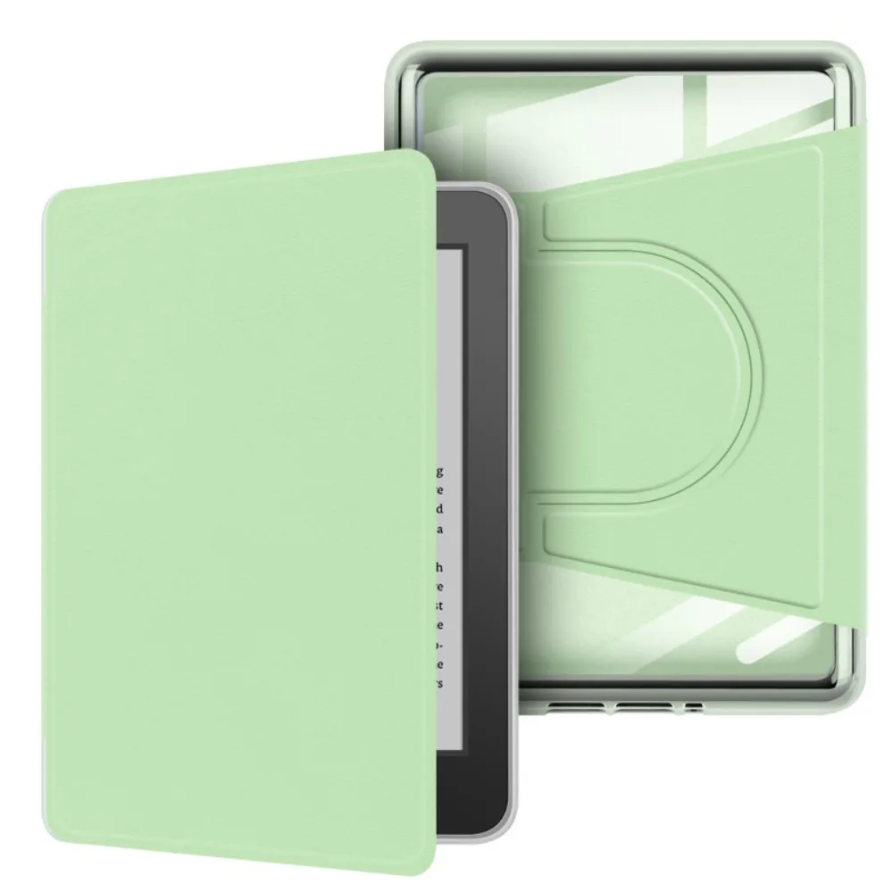 Auto Wake/Sleep e-Reader Case Adjustable Acrylic Stand Cover 360 Rotation for Kindle Paperwhite 12th Gen 2024 7 inch Colorsoft
