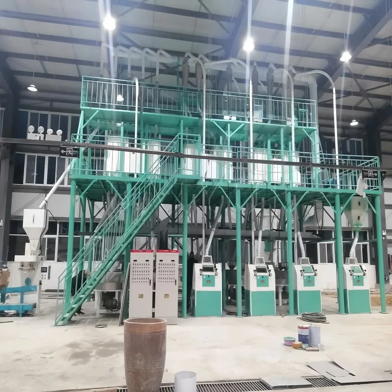 Automatic flour milling machine for wheat and corn flour