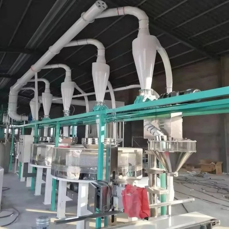Automatic flour milling machine for wheat and corn flour