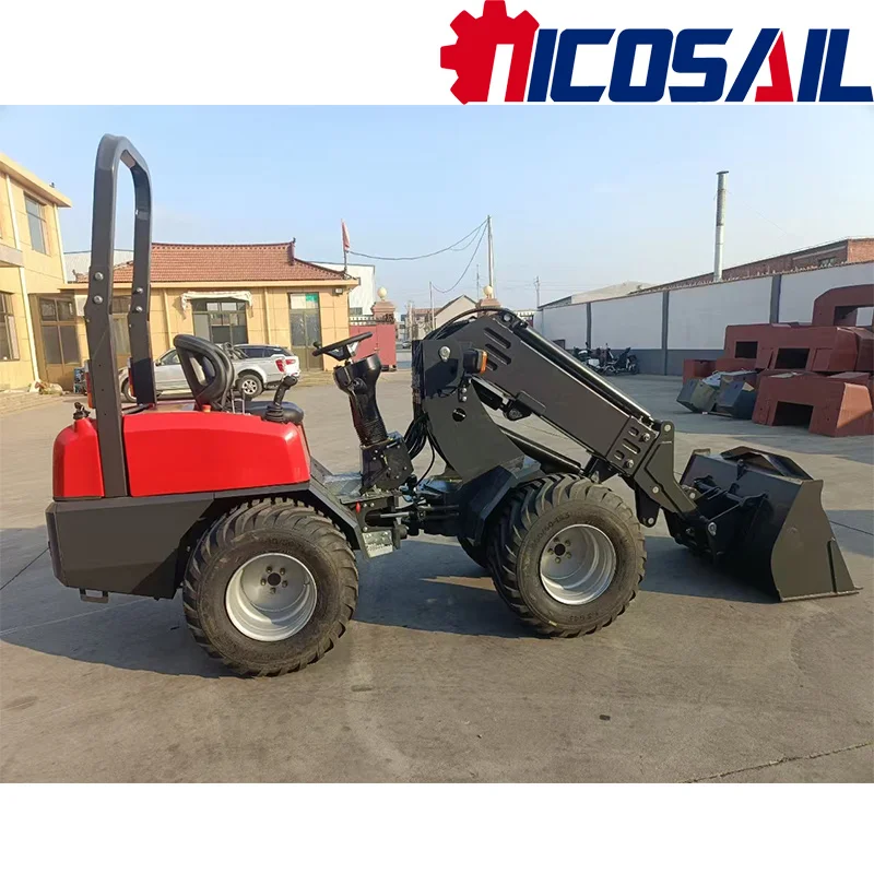 KZL918 Mini Telescopic Wheel Loader CE Certified Compact Hydraulic Telehandler Customizable OEM Service