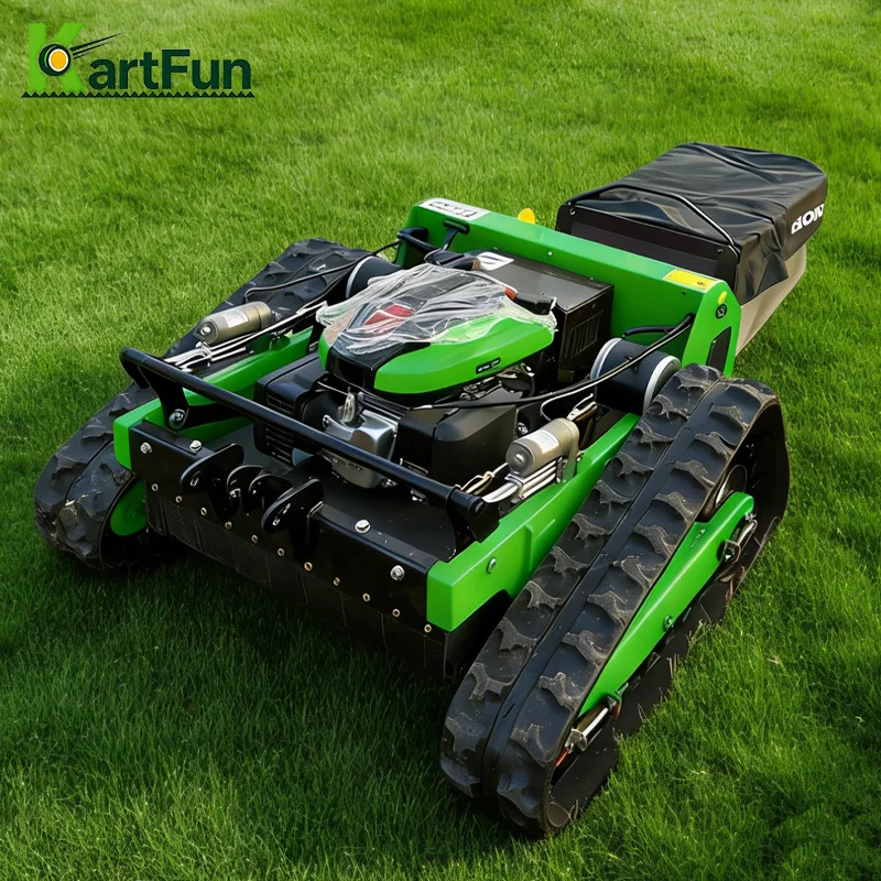 Hot Sale 196cc Remote Control Lawn Mower 800mm Gas Engine RC Mower Factory Price High Efficiency For Home Commercial Use