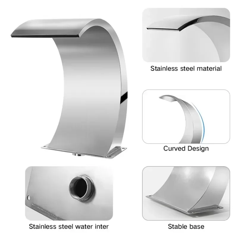 Indoor Fountain and Waterfall Home Decoration Garden Artificial Landscape Waterfall Decoration Swimming Pool Water Massage