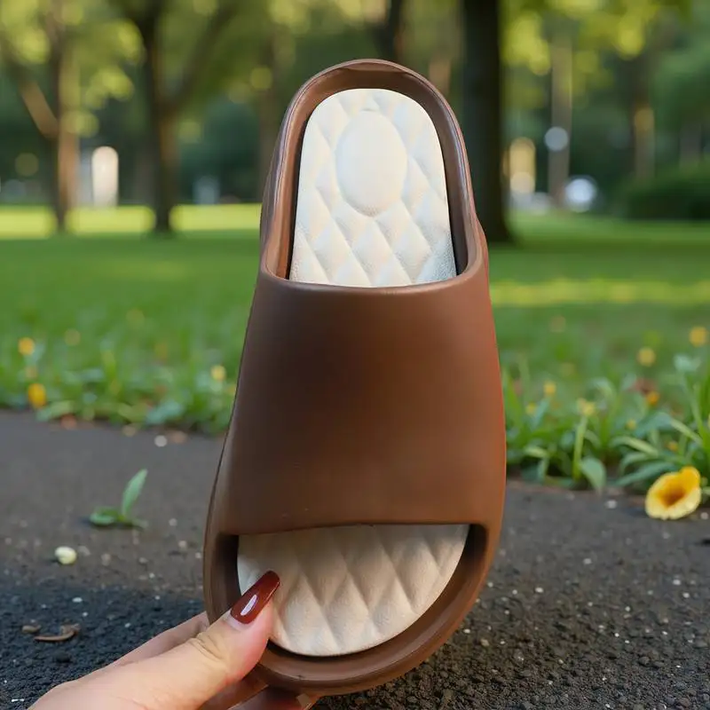 2026 New Fashion Women's Chunky Super High 9cmPlatform Wedge Slide Slippers Chunky Heel Open Toe Comfortable Slides for Women