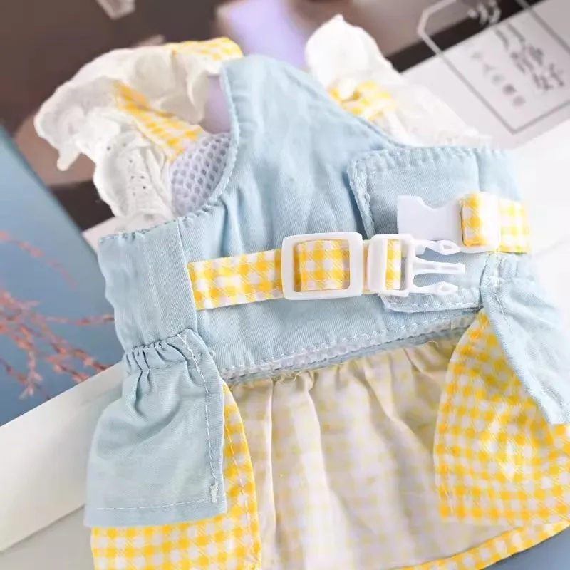 Pet Dog Clothes Cartoon Teddy Princess Skirt Small Dog Summer Breathable Strap with Traction Buckle Pet Presents