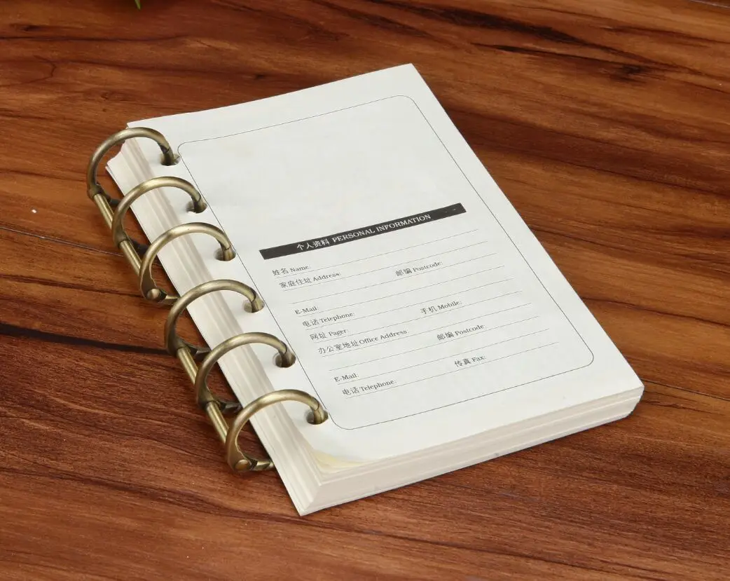 2pcs Circle 3 Rings Golden Notebook Binding Ring Open Ring Loose-Button Binding Clip Calendar Binding Hoop Binding Ring