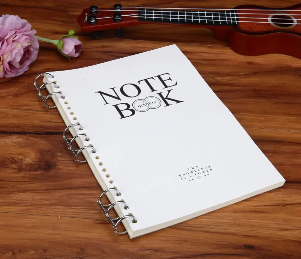 2pcs Circle 3 Rings Golden Notebook Binding Ring Open Ring Loose-Button Binding Clip Calendar Binding Hoop Binding Ring