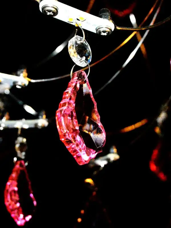 New Firefly Pink Girl Crystal Chandelier Living Room Villa Master Bedroom Personalized Chandelier Duplex Apartment Lighting