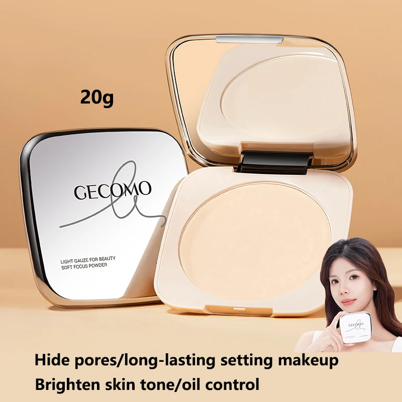 Soft Focus Oil Control Long-lasting Setting Makeup Pressed Powder Matte Concealer Hide Pore Bright Skin Waterproof Honey Powder