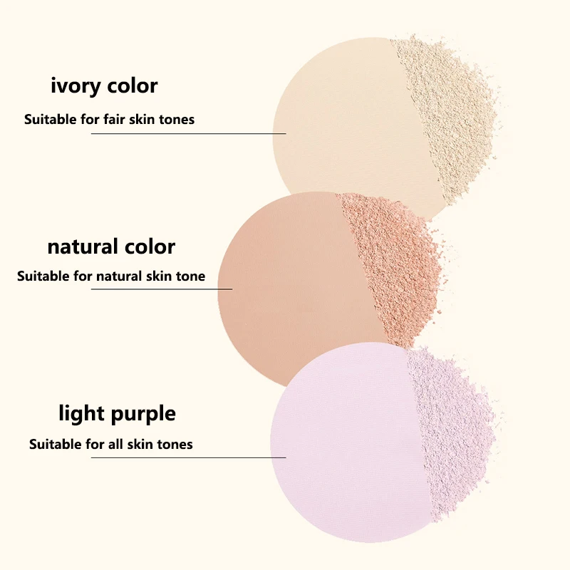 Soft Focus Oil Control Long-lasting Setting Makeup Pressed Powder Matte Concealer Hide Pore Bright Skin Waterproof Honey Powder