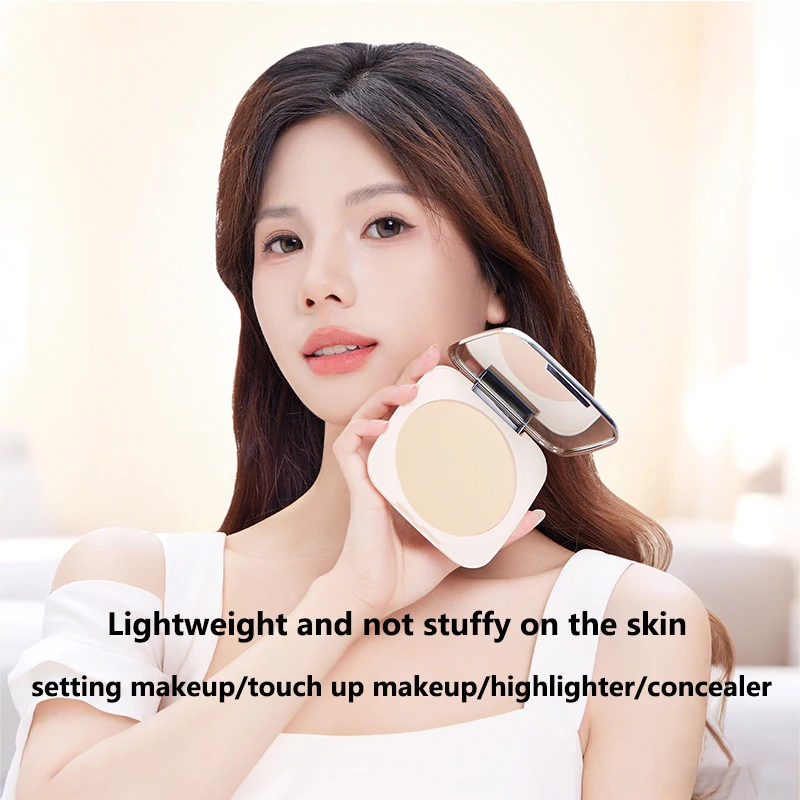 Soft Focus Oil Control Long-lasting Setting Makeup Pressed Powder Matte Concealer Hide Pore Bright Skin Waterproof Honey Powder