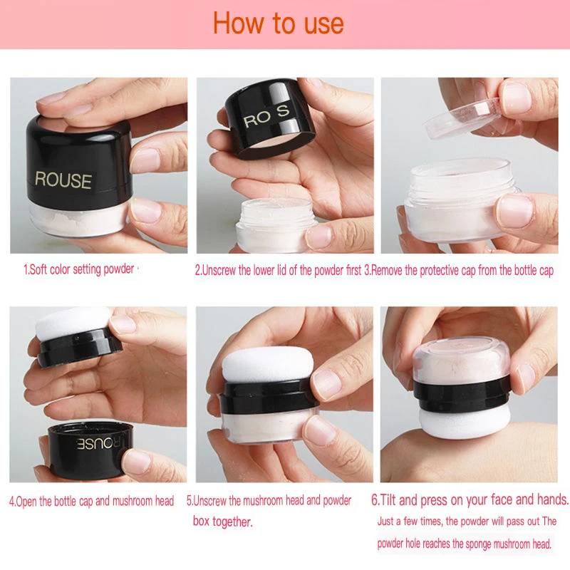 ILISYA Loose Setting Oil Control, Makeup Retention, Matte Honey Good Night Powder, Durable, Natural, Waterproof, Sweat Proof