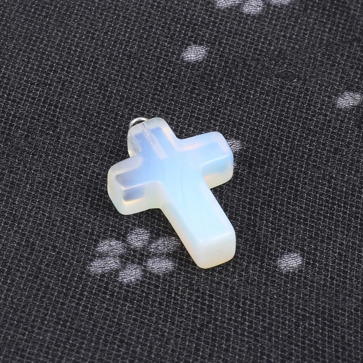 1pcs Fashion Natural Stone Pendant Cross Opal Agate Amethyst Healing Crystals Stone Charms For Jewelry Making DIY Necklaces