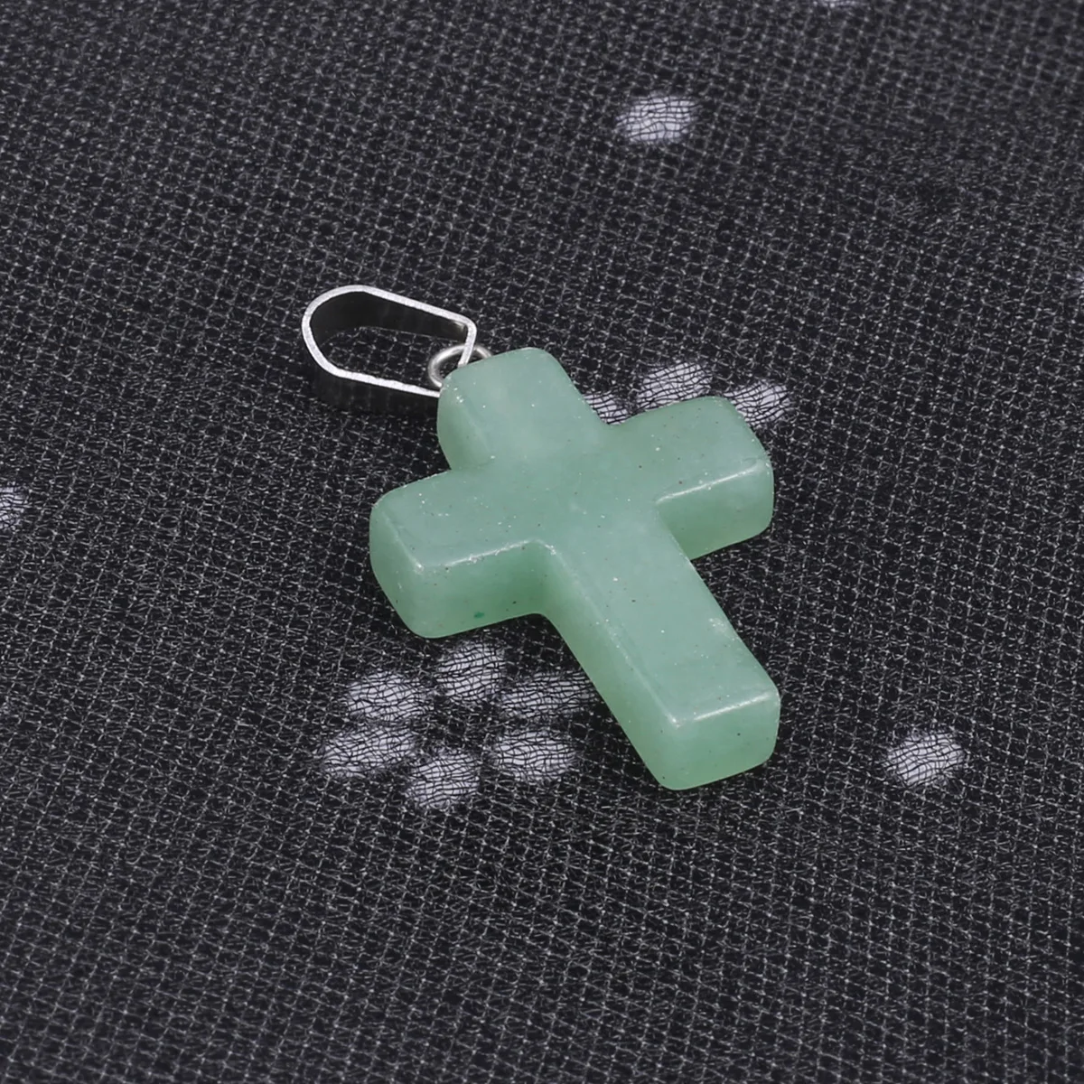 1pcs Fashion Natural Stone Pendant Cross Opal Agate Amethyst Healing Crystals Stone Charms For Jewelry Making DIY Necklaces