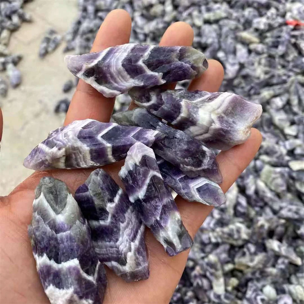 Natural Beautiful Dream Amethyst Crystal Rough Stone Specimens Energy Healing Crystals Mineral Specimen