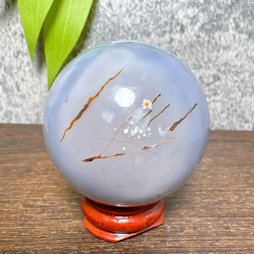 Natural Agate Sphere Crystal Stone Quartz Home Decor Energy Healing Reiki Gift Lucky Love Auspicious Mineral Ornament