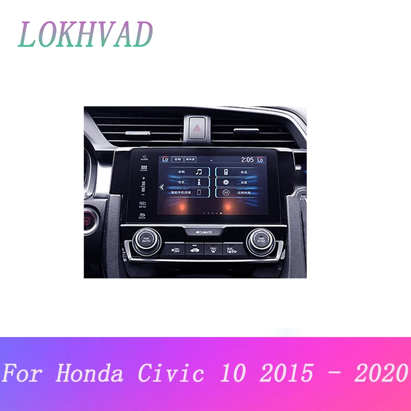 Car Radio Stereo Fascia 2Din Frame For Honda Civic 10 FC FK 2015 - 2020 Panel Dash DVD Player Cable Canbus Adapter Fascia Kit