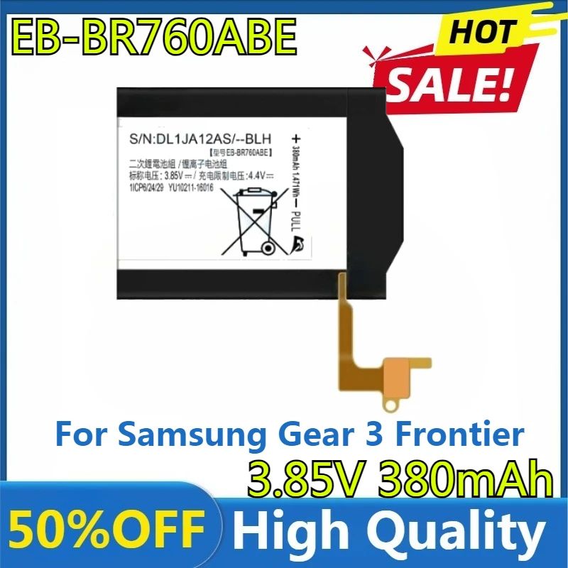 High Quality 380mAh EB-BR760ABE Battery for Samsung Gear 3 Frontier Gear S3 Classic SM-R760 SM-R765 SM-R765S SM-R770 Classic