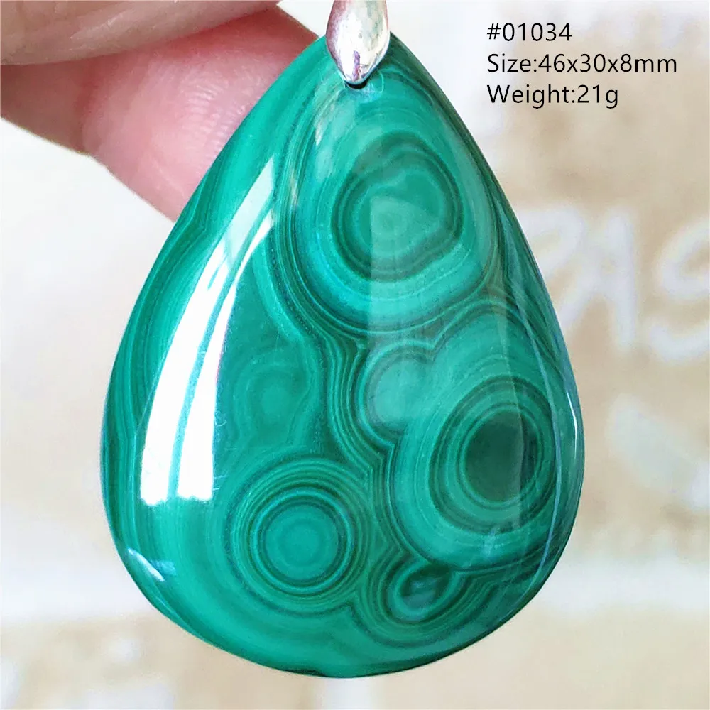 Natural Green Malachite Chrysocolla Pendant Gemstone Women Men Jewelry Fashion Necklace Pendant AAAAAA
